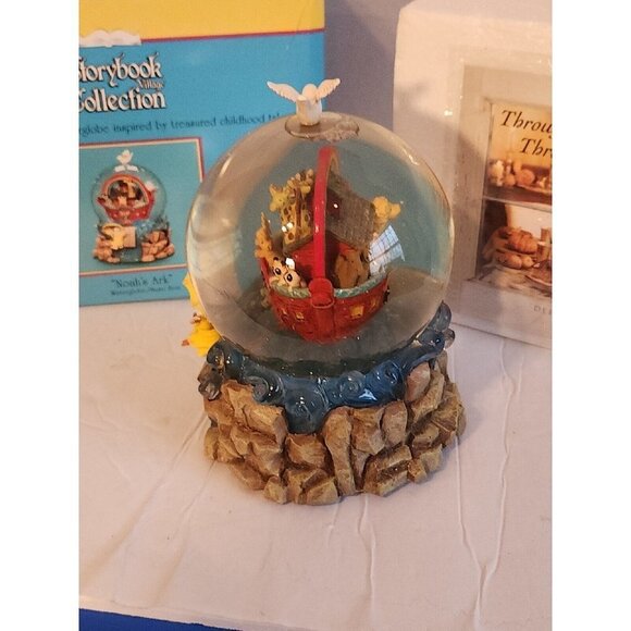 Department Dept 56 Storybook Collection Noah's Ark Water Globe Music Box Retired - Picture 6 of 9